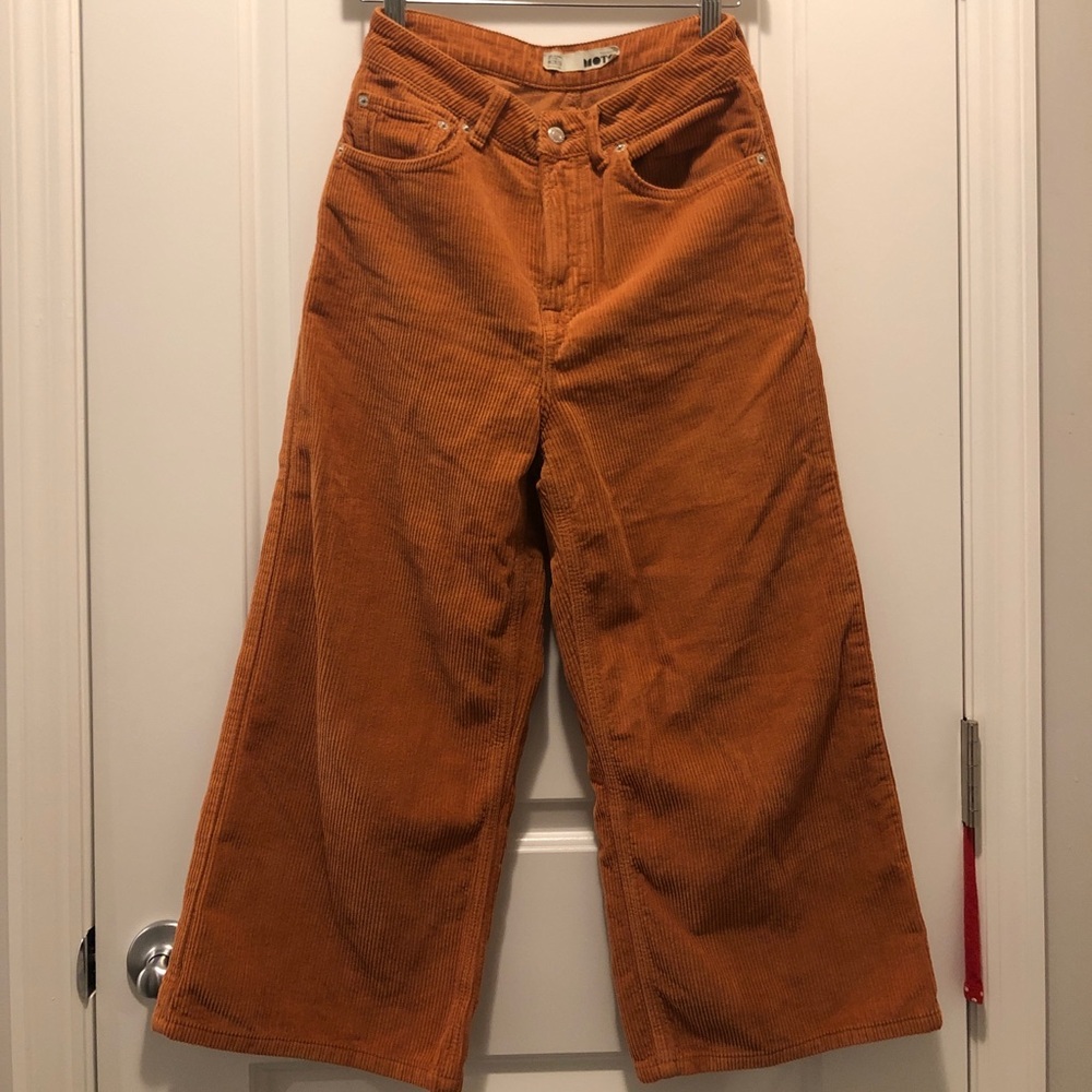 Top shop brown corduroy gauchos
